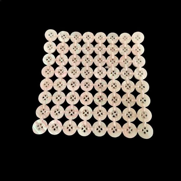 10
pearl button 4” x 4” square coasters new unique luxe accessory for your home - Picture 7 of 7